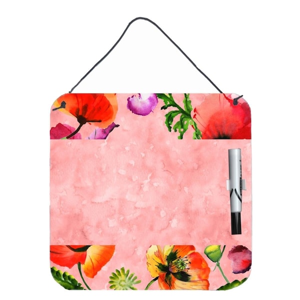 Teacher&Aposs Aid Poppy Flowers Aluminum Dry Erase Marker Board TE2880501 - main